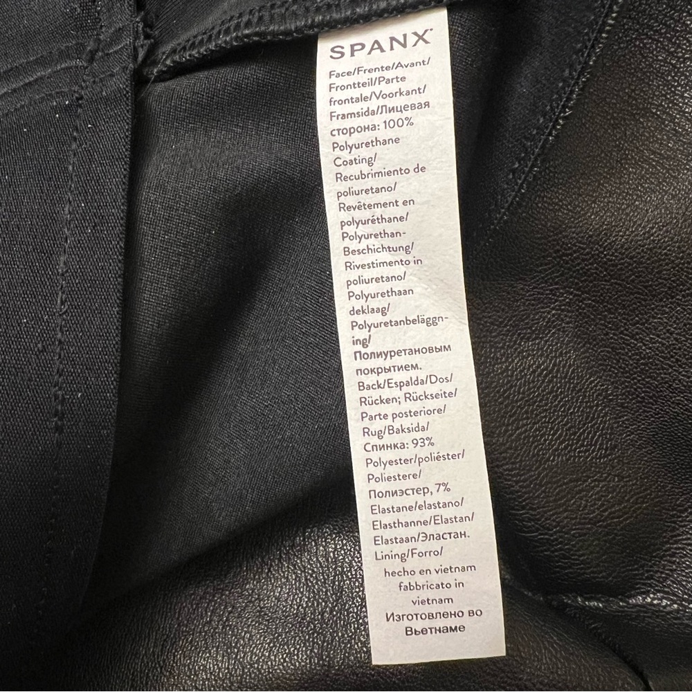 Spanx Leather-Like Midi Skirt in Noir - Picture 8 of 9